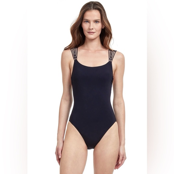Gottex Women's Standard Moontini Round Neck One Piece Black NWT Size 8 23MO134 - Picture 1 of 6